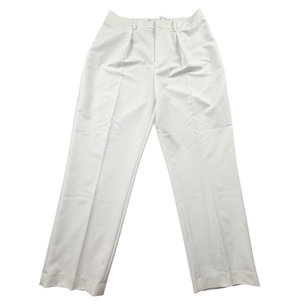 Antonio Melani Ivory Straight Leg Dress Pants Trousers Womens Size 14 NWT